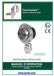 4B Touchswitch TS2V34AI Instructions D'installation