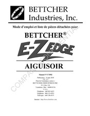 BETTCHER INDUSTRIES E-Z EDGE 620 Mode D'emploi