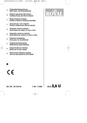 Royal 34.104.43 Mode D'emploi D'origine