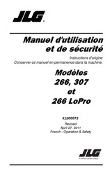 JLG 307 Manuel D'utilisation Et De Sécurité