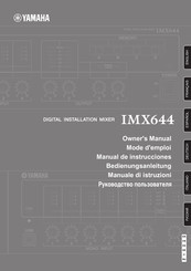 Yamaha IMX644 Mode D'emploi