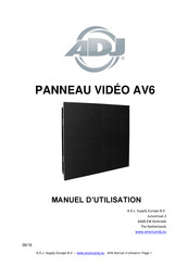 ADJ AV6 Manuel D'utilisation