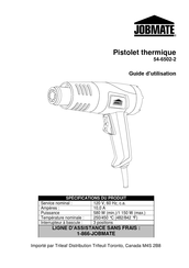 jobmate 54-6502-2 Guide D'utilisation