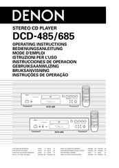 Denon DCD-685 Mode D'emploi