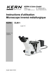 KERN and SOHN OLM-1 Instructions D'utilisation