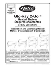 Hatco Glo-Ray 2-Go GRS2G Série Manuel D'installation Et D'utilisation