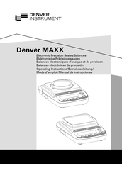 Denver Instrument MXX-412 Mode D'emploi