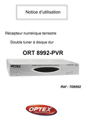 Optex ORT 8992-PVR Notice D'utilisation