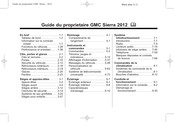 General Motors GMC Sierra 2012 Guide Du Propriétaire