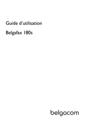 BELGACOM Belgafax 180s Guide D'utilisation