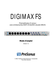 PRESONUS DIGIMAX FS Mode D'emploi