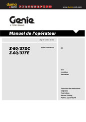 Genie Z-60/37DC Manuel De L'opérateur