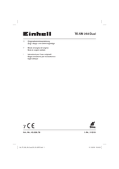 EINHELL TE-SM 254 Dual Mode D'emploi D'origine