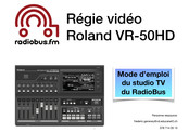 Roland VR-50HD Mode D'emploi