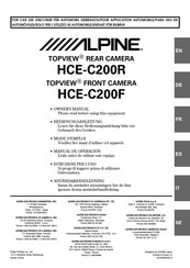 Alpine TOPVIEW HCE-C200R Mode D'emploi