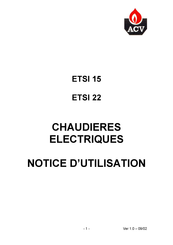 ACV ETSI 15 Notice D'utilisation