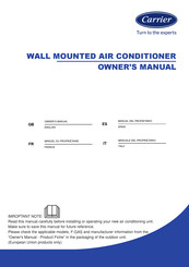 Carrier 42QHP09E8S Série Manuel Du Propriétaire