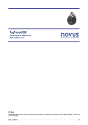 Novus TagTemp-USB Mode D'emploi