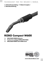 Abicor Binzel ROBO Compact W600 Mode D'emploi