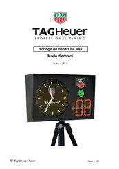TAG Heuer HL 940 Mode D'emploi