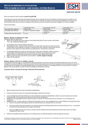 ESM Bidux Notice De Montage Et D'utilisation