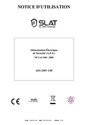 SLAT AES 230V C85 Notice D'utilisation