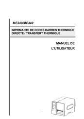 TSC ME340 Manuel De L'utilisateur