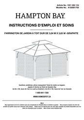 HAMPTON BAY 1001580124 Instructions D'emploi