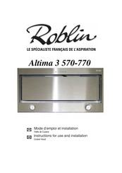 ROBLIN Altima 3 570 Mode D'emploi Et Installation