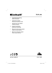 EINHELL TE-PL 850 Instructions D'origine