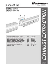 Nederman SYSTEM 920/400 Instructions De Montage