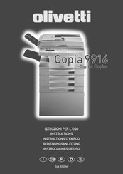 Olivetti Copia 9916 Instructions D'emploi