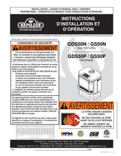 Napoleon GS50N Instructions D'installation Et D'opération