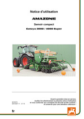 Amazone Cataya 3000 Super Notice D'utilisation