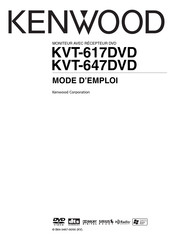 Kenwood KVT-617DVD Mode D'emploi