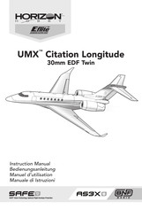 Horizon Hobby E-flite UMX Citation Longitude 30mm EDF Twin Manuel D'utilisation