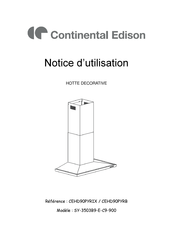 CONTINENTAL EDISON CEHD90PYRB Notice D'utilisation