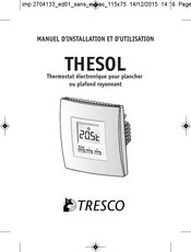 Tresco thesol Manuel D'installation Et D'utilisation