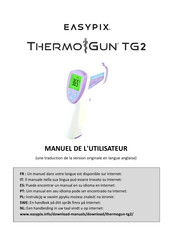 Easypix THERMOGUN TG2 Manuel De L'utilisateur