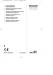 Einhell Royal RBM 51 Instructions De Montage Et Mode D'emploi