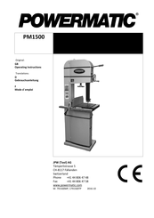 Powermatic PM1500 Mode D'emploi