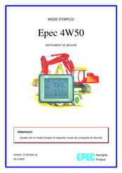 Epec 4W50 Mode D'emploi