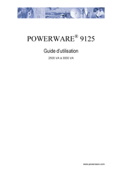 Powerware 9125 Guide D'utilisation