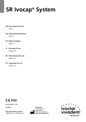 Ivoclar Vivadent SR Ivocap System Mode D'emploi