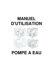 ManoMano EAU Manuel D'utilisation