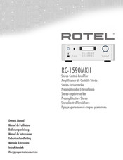 Rotel RC-1590MKII Manuel De L'utilisateur