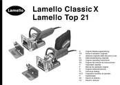 Lamello Classic X Notice D'utilisation Originale