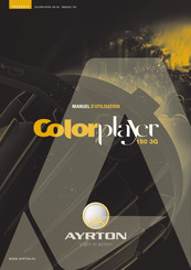 Ayrton Colorplayer 150 3G Manuel D'utilisation
