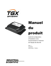 Industrial Scientific TGX GATEWAY Manuel Du Produit