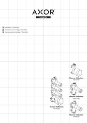 Hansgrohe AXOR Shower Collection 10971181 Instructions De Montage / Mode D'emploi / Garantie